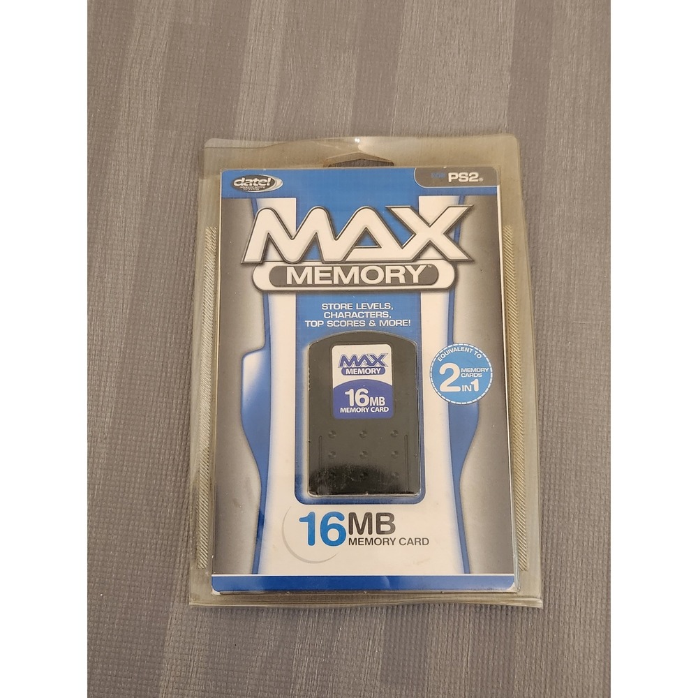 Datel Max Memory 16MB Memory Card for Sony PlayStation 2 PS2 New Sealed